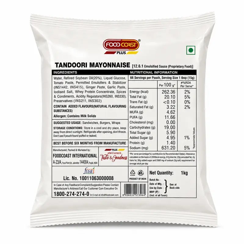 FoodCoast Tandoori Mayo 1kg