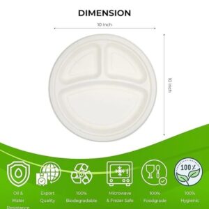 Disposable – Paper Plate 3CP 100Pcs