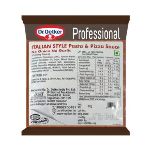 Dr Oetker – Italian Style Pasta And Pizza Sauce No Onion No Garlic 1kg