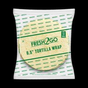 Fresh 2 Go – Ambient 8.5 Inch Plain Tortilla (RTC) 480gm (Pack of 10)