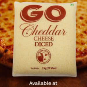 Go Cheddar Cheese Diced 2kg