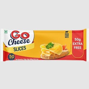 Go Cheese Slices 750g + 50 g Free (50 pcs x 16 g)