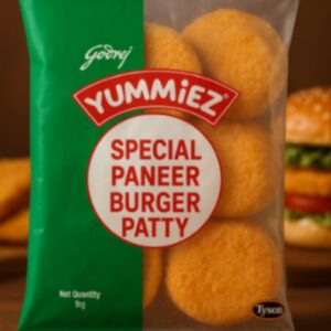 Godrej Yummiez FS – Paneer Burger Patty 1kg