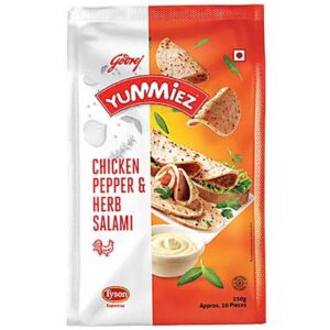 Godrej Yummiez – Chicken Pepper and Herb Salami 250g
