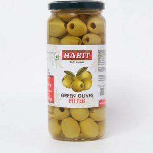 Habit – Green Pitted Olives 430g